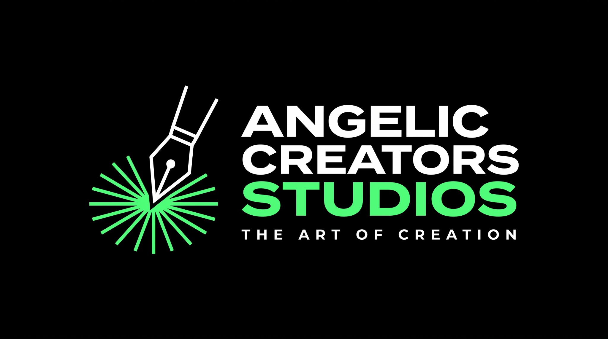 Angelic Creators Studios · Pen-nib logo