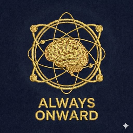 Always Onward · Brain mark